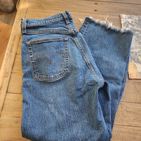 Levis Sz 30 Ribcage Straight Jeans - Picture 10 of 11